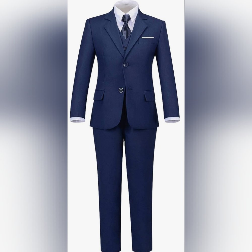 Boys Navy Blue Suit